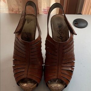 Brown Slingback Sandals
